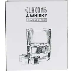 La Chaise Longue Boissons & Cocktails-GLACONS A WHISKY EN PIERRE 9 PCS