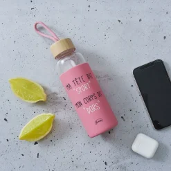 La Chaise Longue Boissons & Cocktails-GOURDE EN VERRE MA TETE DIT SPORT MON CORPS DIT DORT