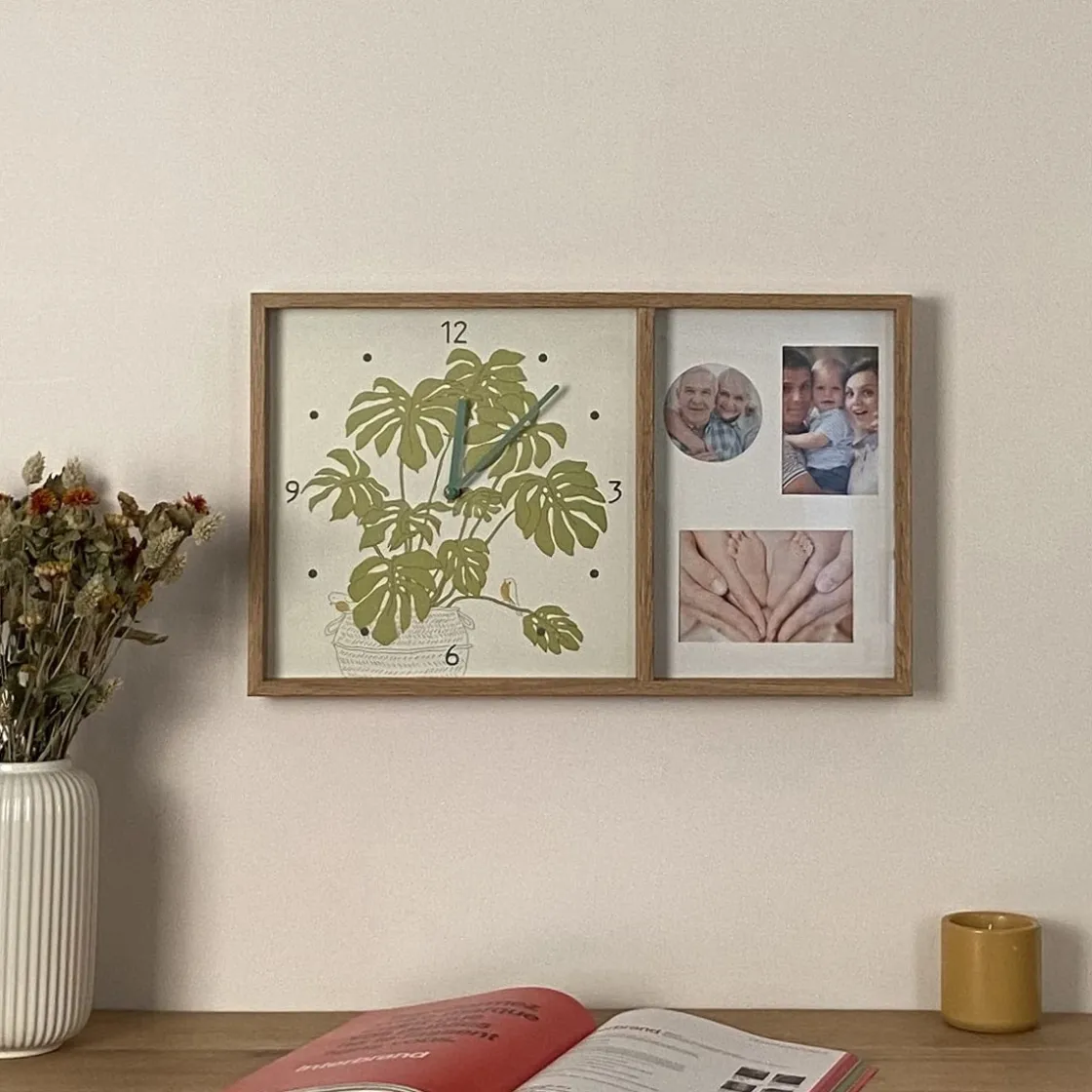 La Chaise Longue Horloge & Réveil-HORLOGE CADRE PHOTO