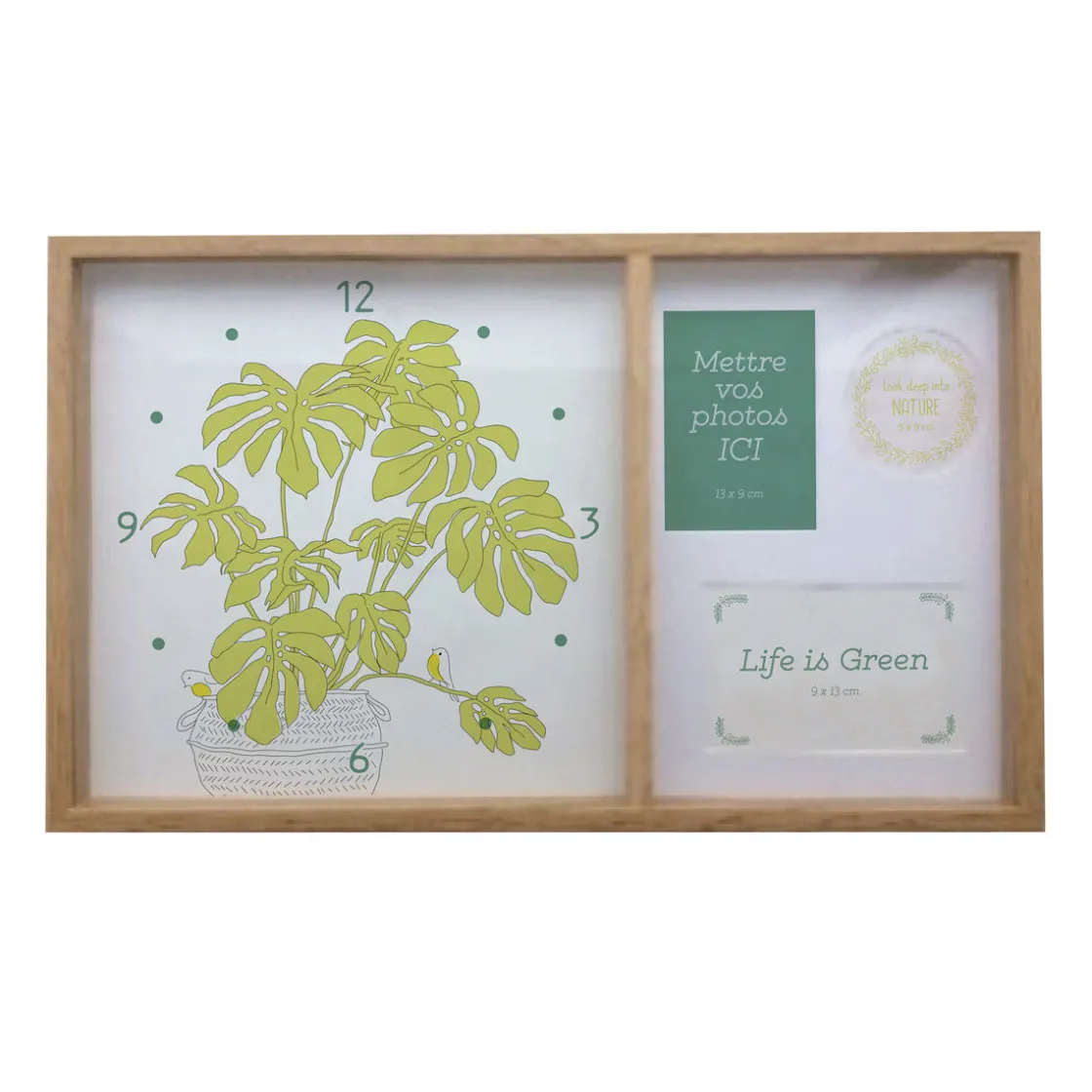 La Chaise Longue Horloge & Réveil-HORLOGE CADRE PHOTO