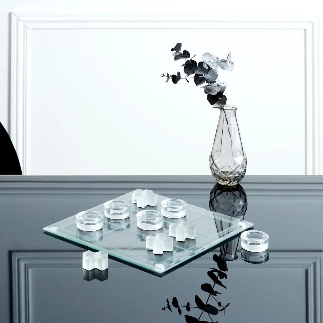 La Chaise Longue Jeux-JEU DE MORPION EN VERRE