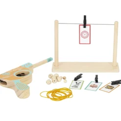 La Chaise Longue Jeux-JEU PISTOLET EN BOIS LANCEUR ELASTIQUES