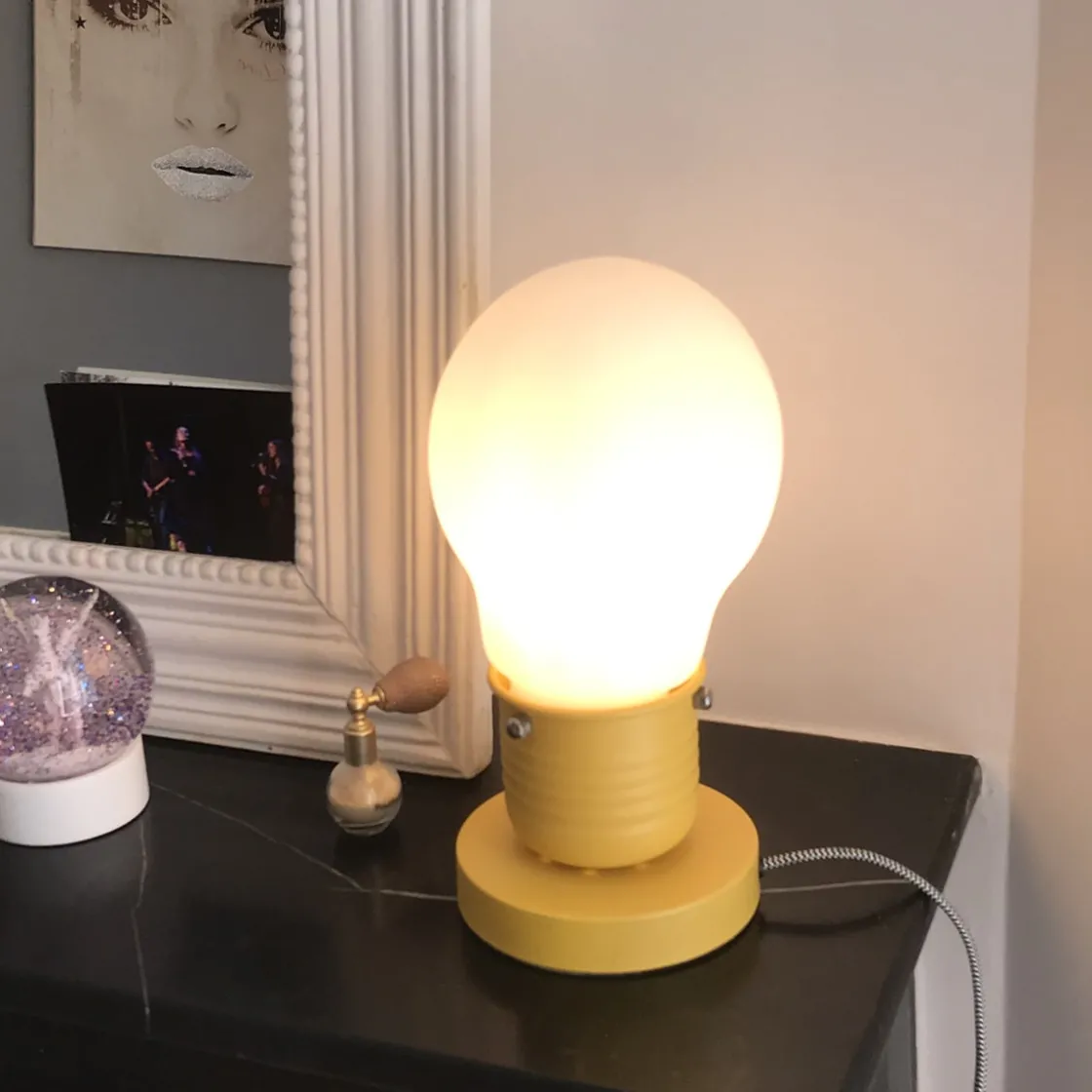 La Chaise Longue Luminaire-LAMPE AMPOULE JAUNE PM