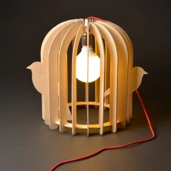 La Chaise Longue Luminaire-LAMPE CAGE A OISEAUX