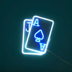 La Chaise Longue Déco Lumineuse|Déco-LAMPE EFFET NEON CARTES A JOUER