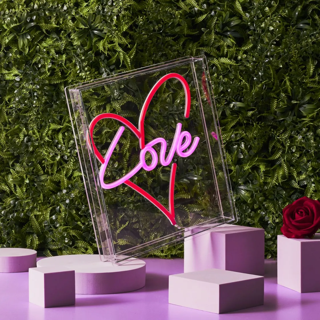 La Chaise Longue Déco Lumineuse|Déco-LAMPE EFFET NEON CŒUR LOVE