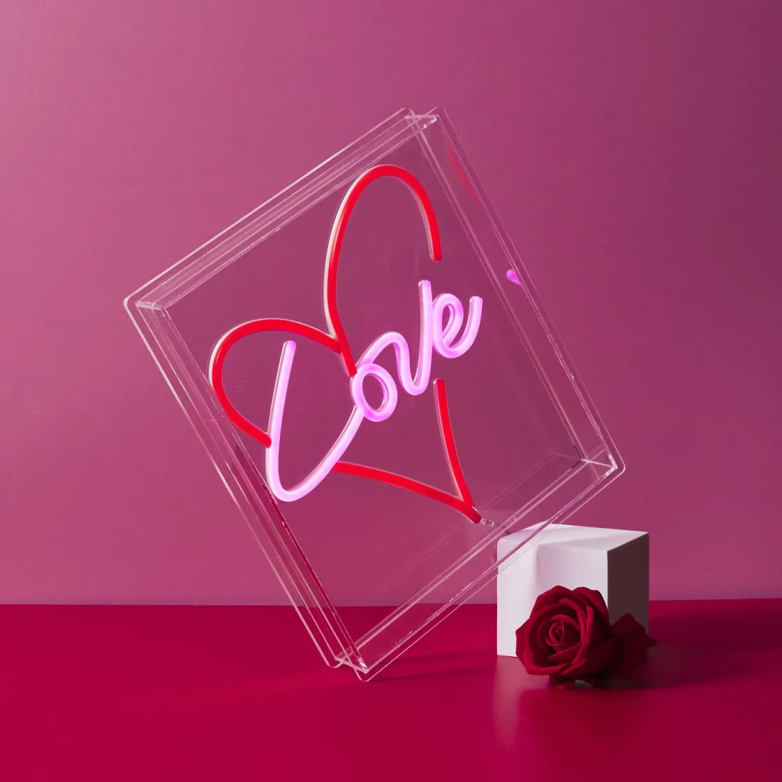 La Chaise Longue Déco Lumineuse|Déco-LAMPE EFFET NEON CŒUR LOVE