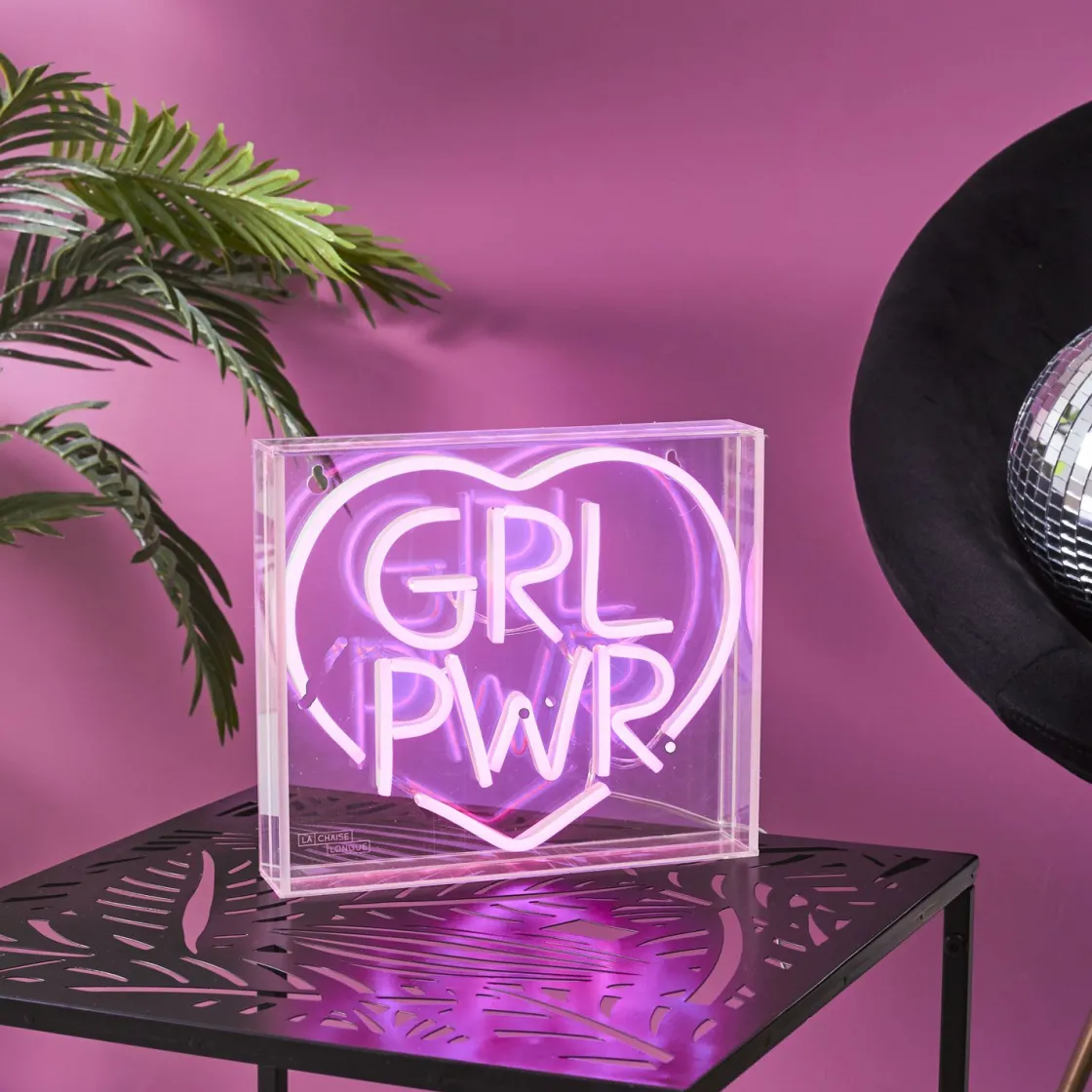 La Chaise Longue Déco Lumineuse|Déco-LAMPE EFFET NEON GIRL POWER