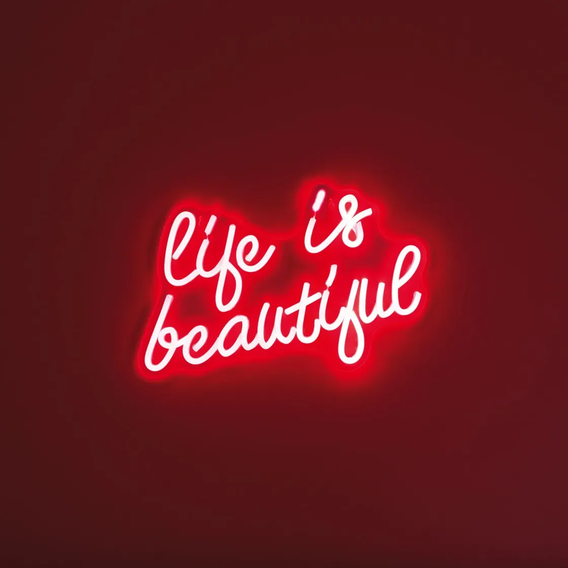 La Chaise Longue Déco Lumineuse|Déco-LAMPE EFFET NEON LIFE IS BEAUTIFUL