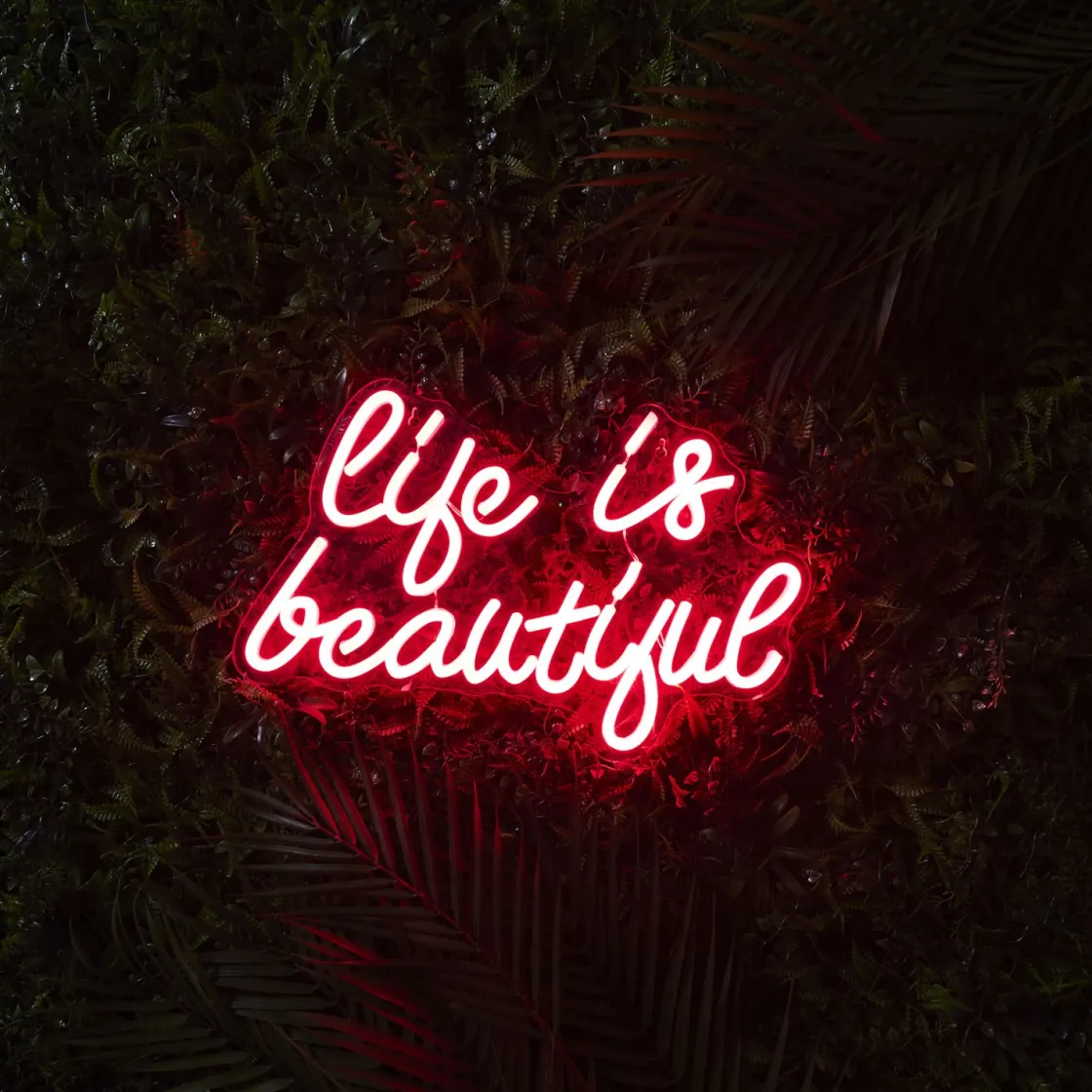 La Chaise Longue Déco Lumineuse|Déco-LAMPE EFFET NEON LIFE IS BEAUTIFUL