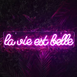 La Chaise Longue Déco Lumineuse|Déco-LAMPE EFFET NÉON LA VIE EST BELLE