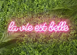 La Chaise Longue Déco Lumineuse|Déco-LAMPE EFFET NÉON LA VIE EST BELLE