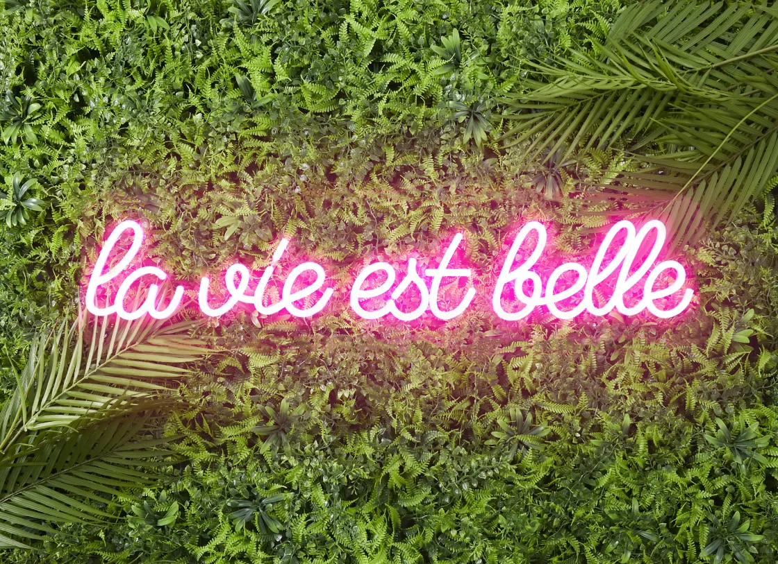 La Chaise Longue Déco Lumineuse|Déco-LAMPE EFFET NÉON LA VIE EST BELLE