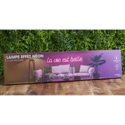 La Chaise Longue Déco Lumineuse|Déco-LAMPE EFFET NÉON LA VIE EST BELLE