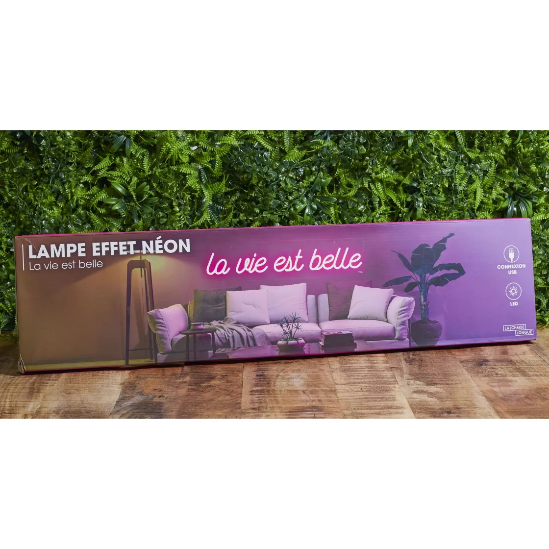La Chaise Longue Déco Lumineuse|Déco-LAMPE EFFET NÉON LA VIE EST BELLE