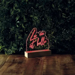 La Chaise Longue Déco Lumineuse|Déco-LAMPE NEON LA VIE EST BELLE