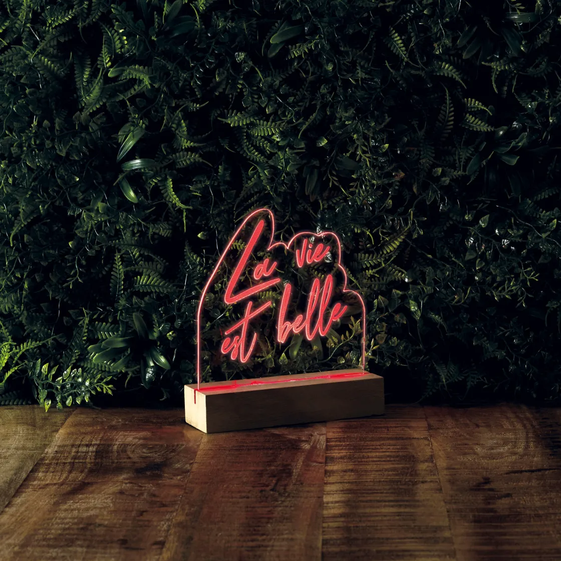 La Chaise Longue Déco Lumineuse|Déco-LAMPE NEON LA VIE EST BELLE