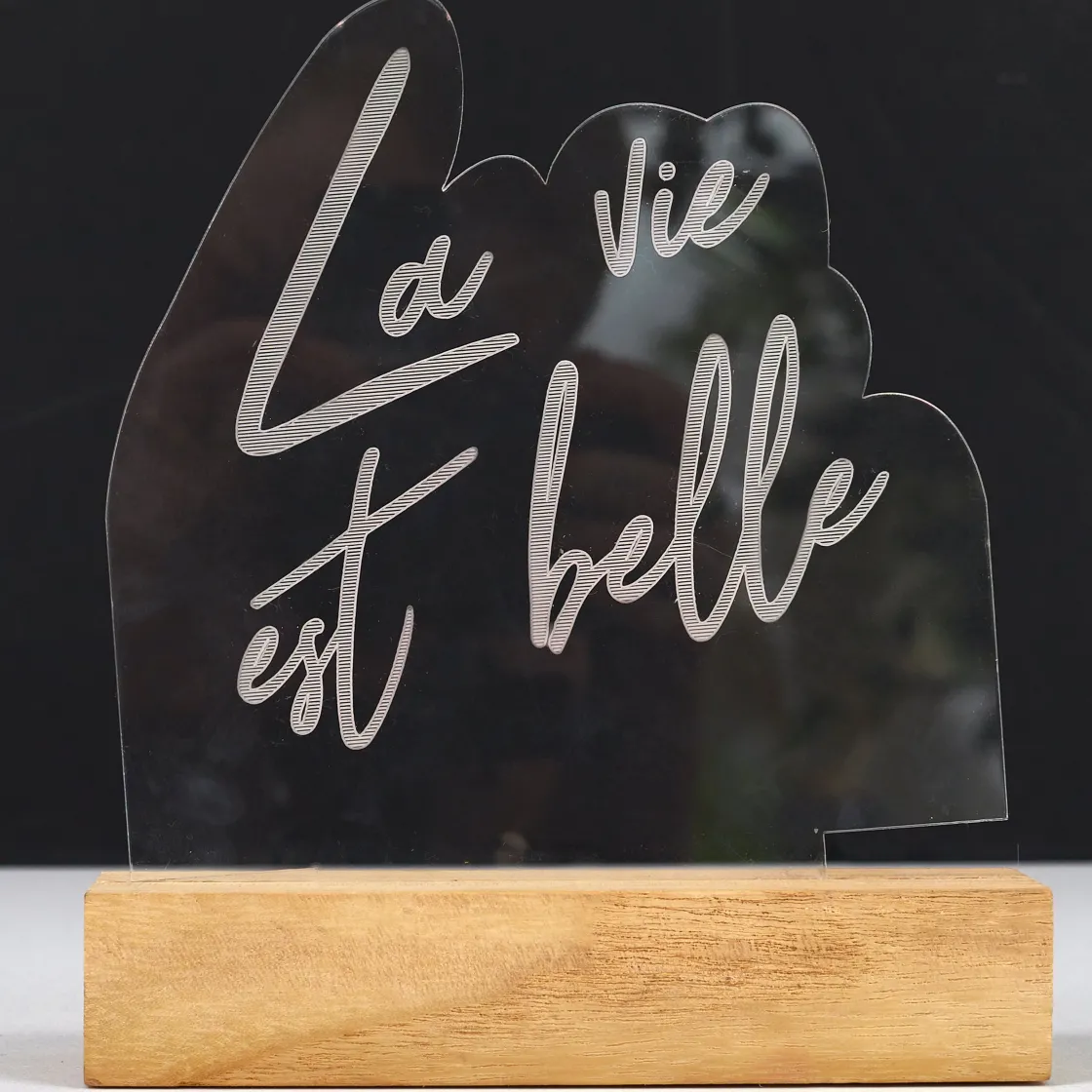 La Chaise Longue Déco Lumineuse|Déco-LAMPE NEON LA VIE EST BELLE