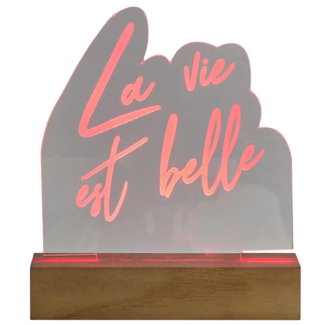 La Chaise Longue Déco Lumineuse|Déco-LAMPE NEON LA VIE EST BELLE