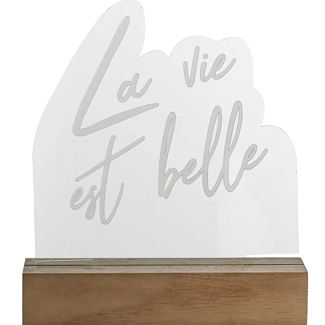 La Chaise Longue Déco Lumineuse|Déco-LAMPE NEON LA VIE EST BELLE