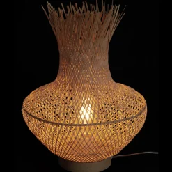 La Chaise Longue Luminaire-LAMPE VASE ROTIN
