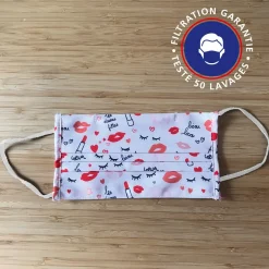 La Chaise Longue Accessoires-MASQUE EN TISSU BISOU