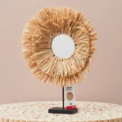 La Chaise Longue Déco-MIROIR RAPHIA FIDJI