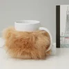 La Chaise Longue Thé & Café-MUG FOURRURE AMOVIBLE CHATAIN