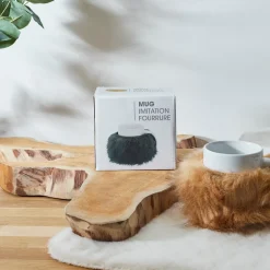 La Chaise Longue Thé & Café-MUG FOURRURE AMOVIBLE CHATAIN