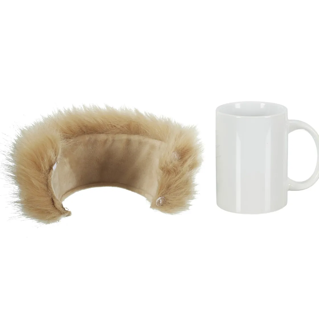 La Chaise Longue Thé & Café-MUG FOURRURE AMOVIBLE CHATAIN