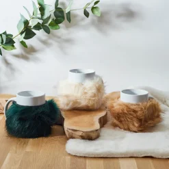 La Chaise Longue Thé & Café-MUG FOURRURE AMOVIBLE CREME