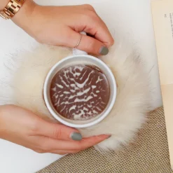 La Chaise Longue Thé & Café-MUG FOURRURE AMOVIBLE CREME