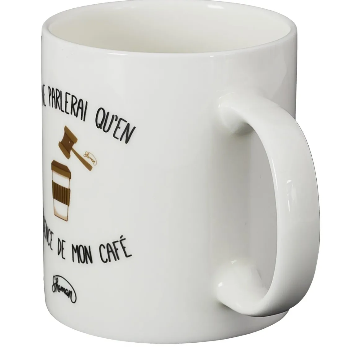 La Chaise Longue Thé & Café-MUG JE NE PARLERAI QU'EN PRESENCE DE MON CAFE