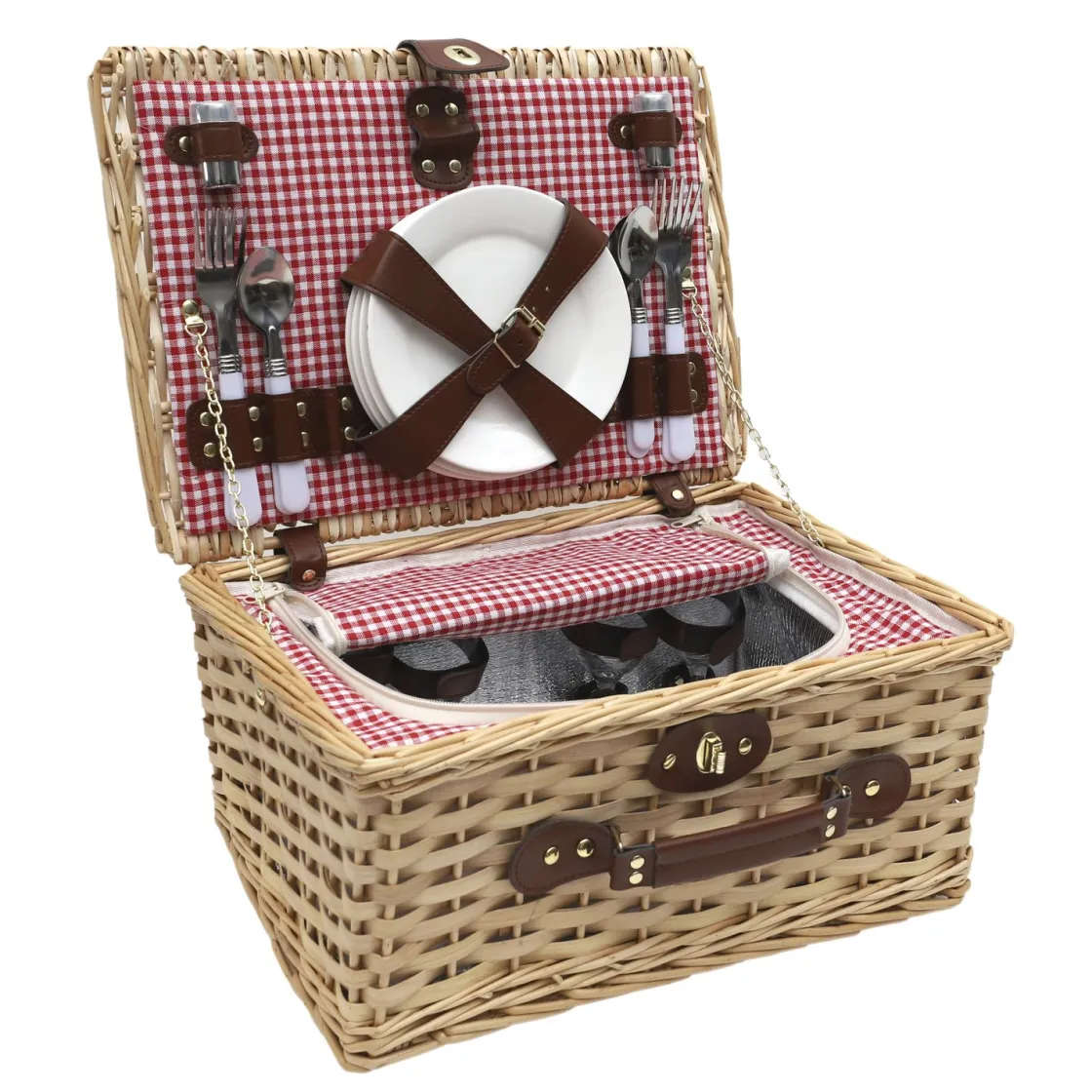 La Chaise Longue Pique-nique & Barbecue-PANIER PIQUE NIQUE BISTROT VICHY