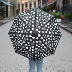 La Chaise Longue Accessoires-PARAPLUIE MAGIQUE CŒURS