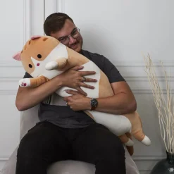 La Chaise Longue Cocoon-PELUCHE XXL CHAT ROUX