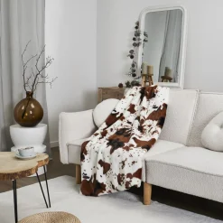 La Chaise Longue Cocoon-PLAID BUFFALO FAUSSE FOURRURE