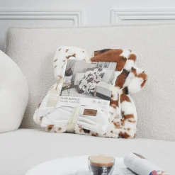 La Chaise Longue Cocoon-PLAID BUFFALO FAUSSE FOURRURE