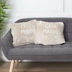 La Chaise Longue Cocoon-PLAID DUO KANGOUROU GROS MATOU