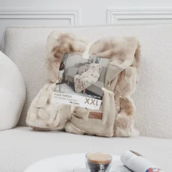 La Chaise Longue Cocoon-PLAID FAUSSE FOURRURE SIBERIA