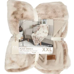 La Chaise Longue Cocoon-PLAID FAUSSE FOURRURE SIBERIA