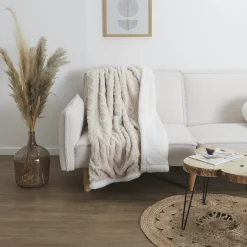 La Chaise Longue Cocoon-PLAID JACQUARD COSY