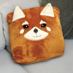 La Chaise Longue Cocoon-PLAID KANGOUROU PANDA ROUX