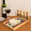 La Chaise Longue Art De La Table|Accessoires-PLANCHE A FROMAGE 4 COUTEAUX FROMAGES DE FRANCE
