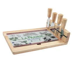 La Chaise Longue Art De La Table|Accessoires-PLANCHE A FROMAGE 4 COUTEAUX FROMAGES DE FRANCE