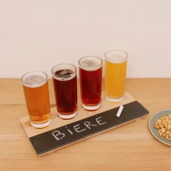 La Chaise Longue Pique-nique & Barbecue|Boissons & Cocktails-PLANCHE DE 4 VERRES A BIERE