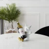 La Chaise Longue Déco-PORTE BOUTEILLE BOULEDOGUE BLANC