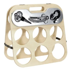 La Chaise Longue Vin & Champagne-PORTE BOUTEILLE PLIANT ET SON COFFRET VIN