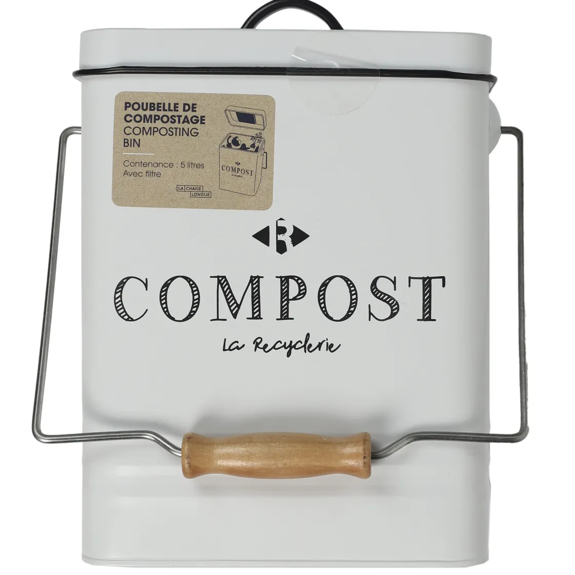 La Chaise Longue Loisirs & Entretien-POUBELLE DE COMPOSTAGE 5L