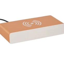 La Chaise Longue Horloge & Réveil-REVEIL CHARGEUR BOIS ABRICOT